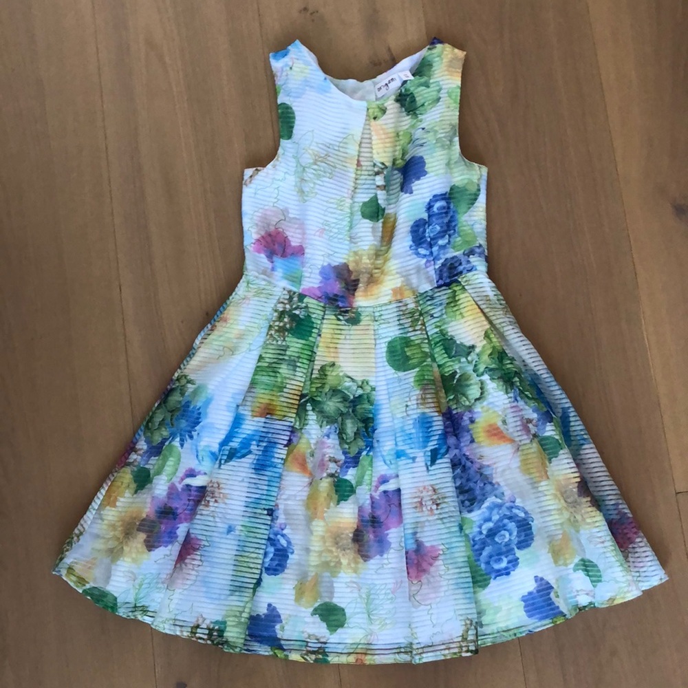 Multicoloured Floral Kids Formal Dress - Picture 1 of 3